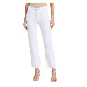 AG Alexxis Straight Jeans w Frayed Hem